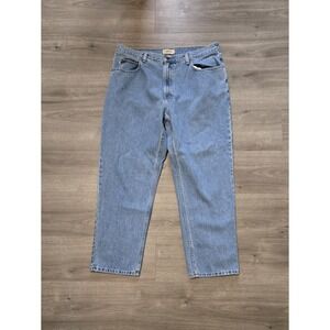 Vtg L.L Bean Jeans Men's 38x29 Natural Fit Straight Leg Blue Medium Wash Denim